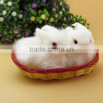 Cute Unstuffed Plush Zoo Animal Rabbit Toys for Christmas photo-4