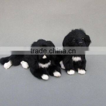 garden decorations furry dog real taxidermy