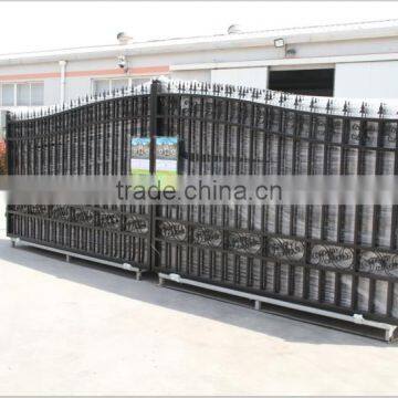 Galvanized Powder Coated Luxury Wrought Iron Gate Design