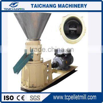 CE approved 500 kg/hour small flat die pellet mill for wood