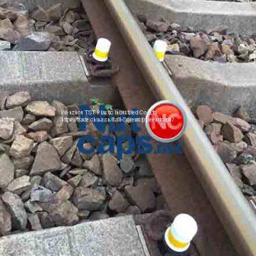 Crane rail bolt caps