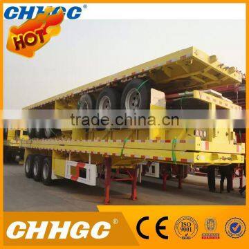 CCC Confirmed 14t Steel Tri-axle Flatbed Trailer With Low Price photo-3