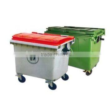 1100L wheelie bins HDPE material garbage collections with lid
