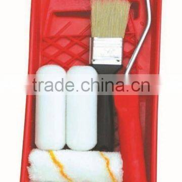 4 Inch Paint Tray Set/Roller Tray+Paint roller+paint brush/diy paint set