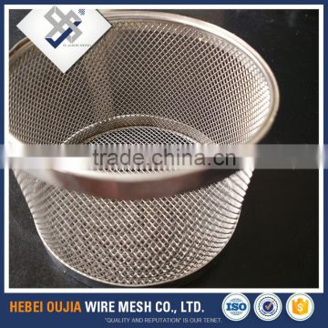 stainless steel round folding wire mesh basket for home