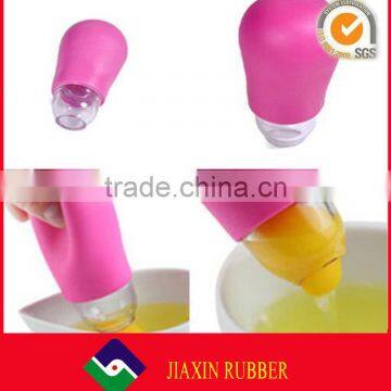100% Food Grade Silicone Egg White Separator, Egg Yolk Suction Separator Divider Filter photo-4