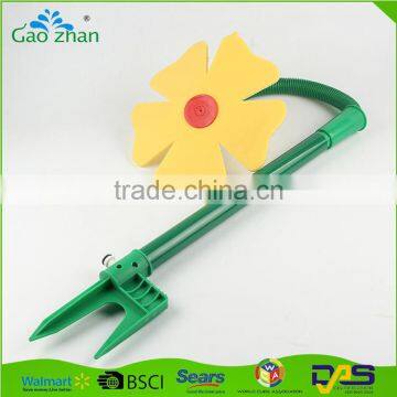 Ningbo manufacturer plastic garden water dancing sprinkler flower shape