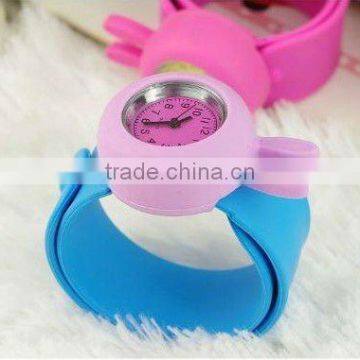 Promotional Kids' Silicone Quartz Slap Watch