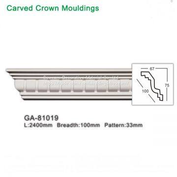 PU Foam Dentil Decorative moulding for interior decoration