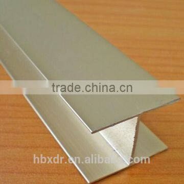customized 6000 series natural anodized H shape U channel aluminum profile