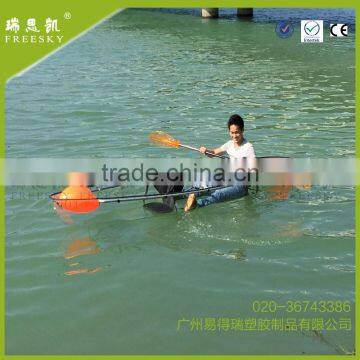 2 Person PC Plastic Crystal Clear Bottom Transparent Canoe /kayak photo-5