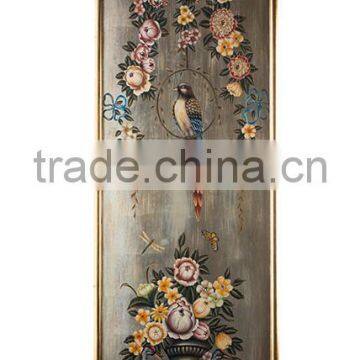 Antique Decorative Wall Picture, Luxury Silver Painted Wooden Hanging Picture, Classical Drawing Hanging Wall Art photo-2