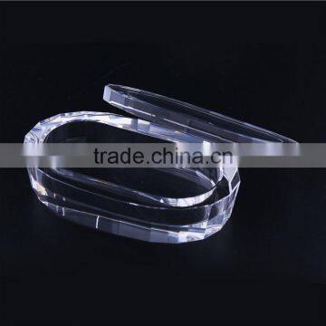 Hot Selling simple design cheap new crystal glass jewelry box from manufacturer
