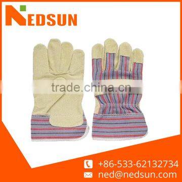 Protection working leather 10.5" safety gloves