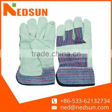 Protection hand leather full palm safety gloves