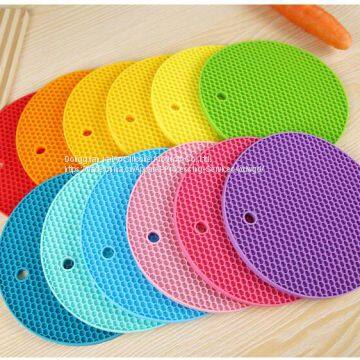 Silicone Honey Comb Design Dish Bowl Mat photo-2