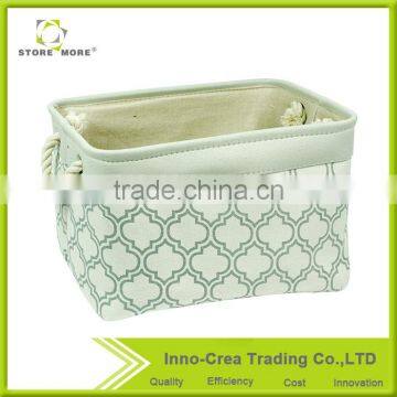 New Design OEM Weaving Cheap Storage Bin Boxes With Cotton Rope Handle photo-6