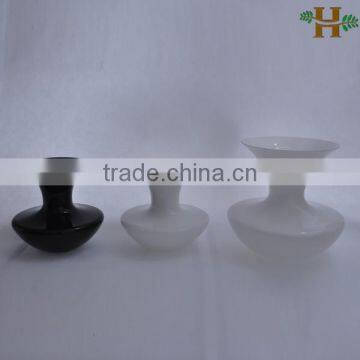 wholesale wide opened big glass vases