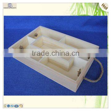 Fabulous Craft Original Color Square Grids Pine Wooden Tray photo-2