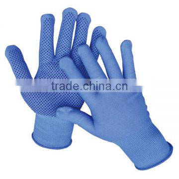 PVC Dipped Industrial Gloves Liner Safety skid resistance Working Gloves ,PVC liner gloves