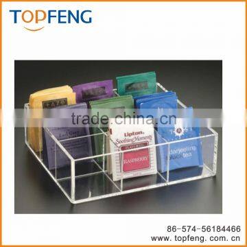 Arcylic Teabag Box With 6 Compact, 6 Compact Tea Bag Box,arcylic Teabag Storage Box,teabag Holder photo-2