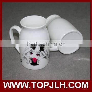 Custom Logo Printing White Sublimation Ceramic Tea Mug for Transfer Printing photo-6