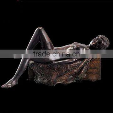 Large casting nude female bronze sculpture