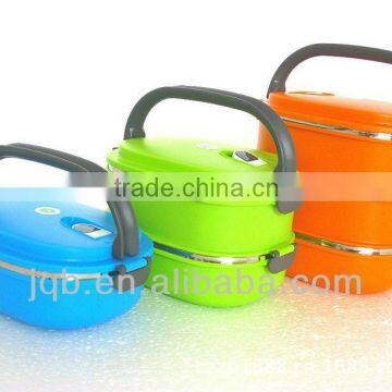 stainless steel double wall keep warm square lunch box