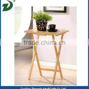 New Style Wooden Folding Table With Painting photo-2