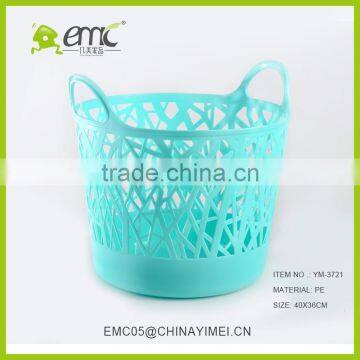 Hotsale Round Large New PE Plastic Laundry Basket With Handle photo-2