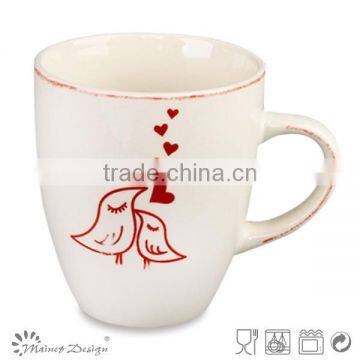 Big Ceramic Stoneware Engrave Coffee Mug photo-6