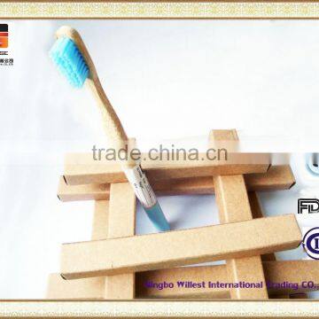 Colorful Bristle Recyclable and Environmental Adult Bamboo Toothbrush photo-4