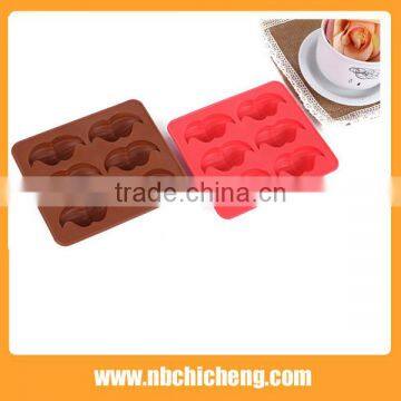 Food grade TPR ice tray mold/chocolate tray mold, mustache shape chocolate tray mold for fancy design