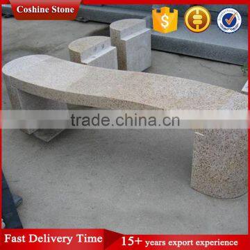 Yellow Granite Garden Stone Patio Benches