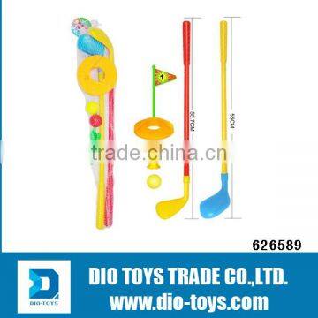 promotional 2 ASST plastic kids mini golf set toy