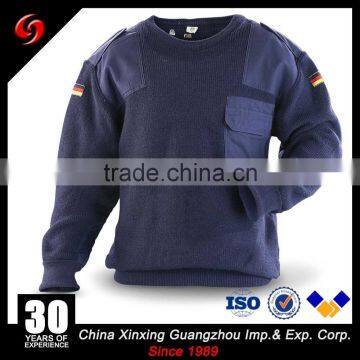 600gram navey blue Mens army pullover military sweater Military thick wool knitting sweaters for men