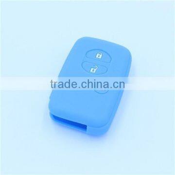 for Toyota Land Cruiser Prado(2010) Camry Highlander Prado Silicone 3 Buttons Car Remote Fob Shell Key Holder Case Skin Cover photo-2