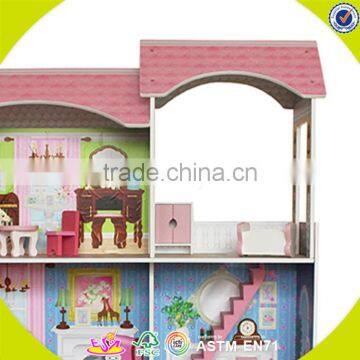 2017 Wholesale Preschool Kids Wooden Doll House Set W06A248 photo-3