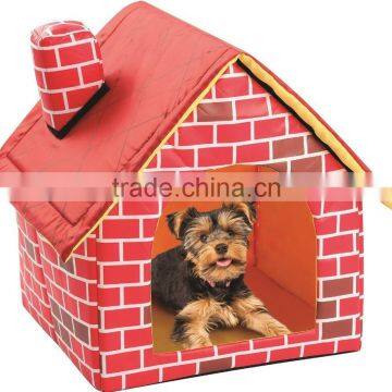 Portable Brick Motif Pet House For Cat and Dog photo-2
