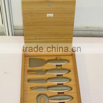 cheese cutting board set with cheese knife