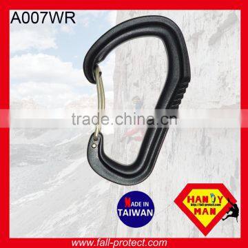 25KN Taiwan Mountain Climbing Aluminum Carabiner With Wire Gate