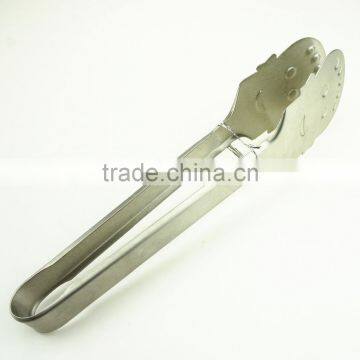 39003 Smile Face Stainless Steel Kitchen Tongs BBQ Grill Food Salad Tongs Ice Tongs photo-2