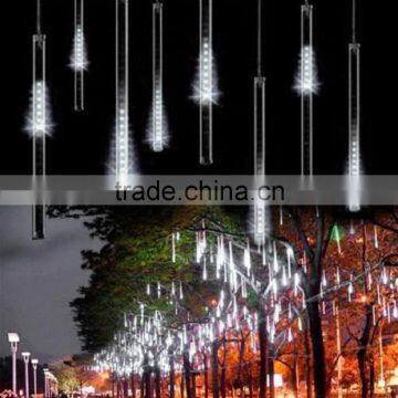 2016 new arrival 50CM 240LED Meteor Shower Rain Tube Christmas Light Wedding Party Garden Xmas String Outdoor Holiday Lighting