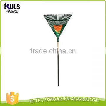 30T Plastic Leaf Rake With Long Foam Grip Hardwood Handle photo-3