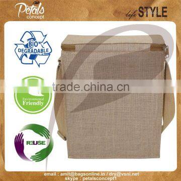 Three Bottle Jute Wine Cooler Bag for Sake Japanese Wine photo-2
