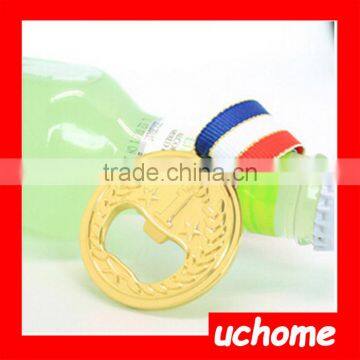 UCHOME Creative Designed Winner Gold Medal Bottle Opener With Ribbon photo-2