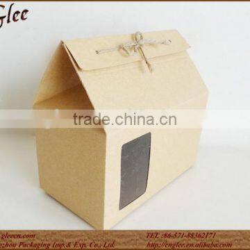 High quality personalized custom Brown Kraft window paper tea bags