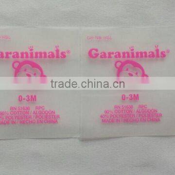 High Elasticity Screen Garment Label Transfer photo-2