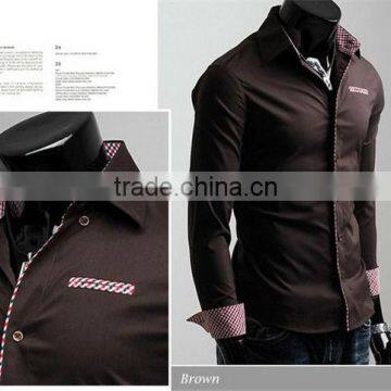 MOQ 5PCS Hot Style Latest Fashion Designs Shirt for Man Slim Fit Casual Man Shirt photo-6