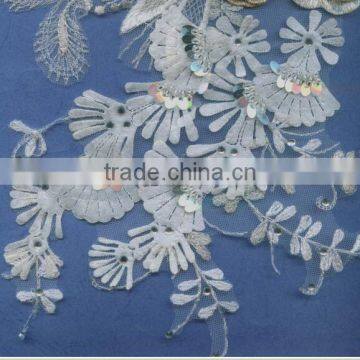 Customized professional new embroidery designs flower lace